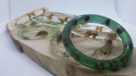 Resin nature bracelets