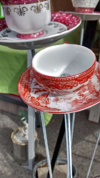 Garden teacups $15