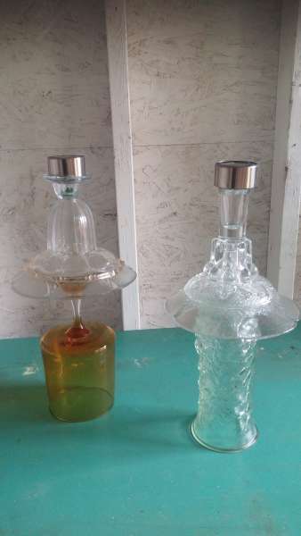Unique solar repurposed glass Lanterns $25